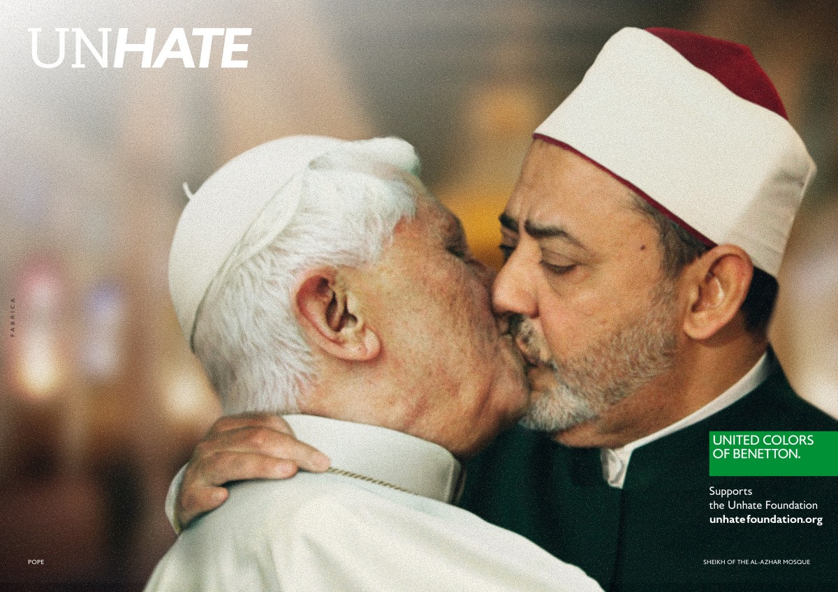 Benetton Unhate Campaign Featuring World Leaders Kissing