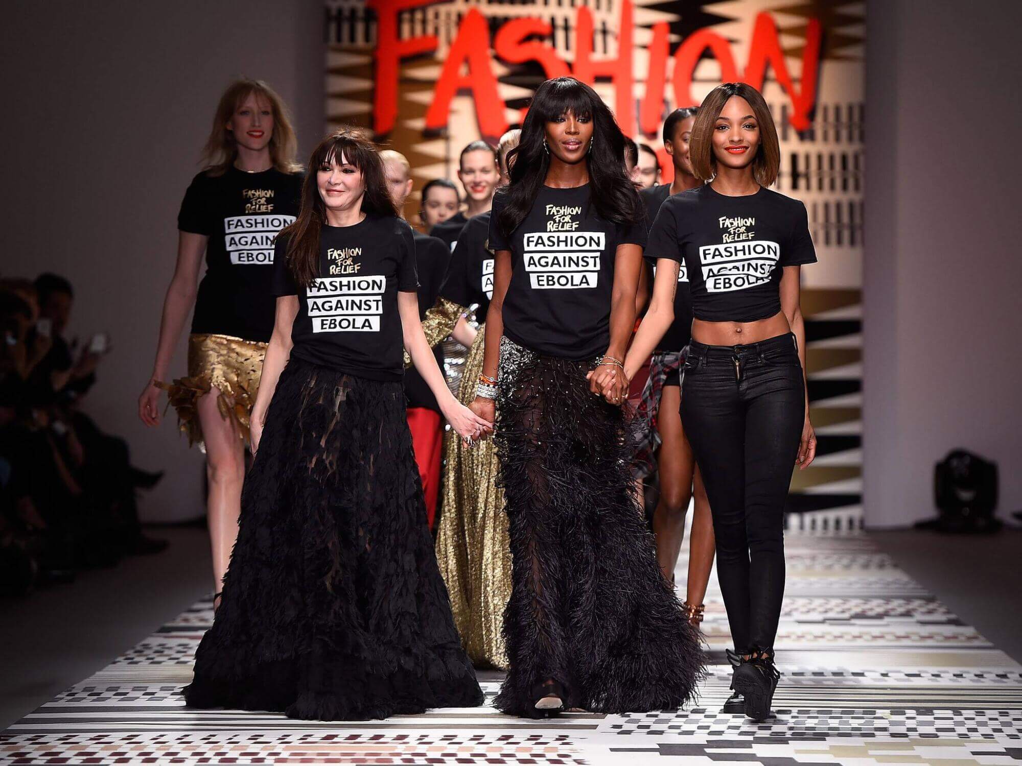 Naomi Campbell Fashion For Relief Show 2015
