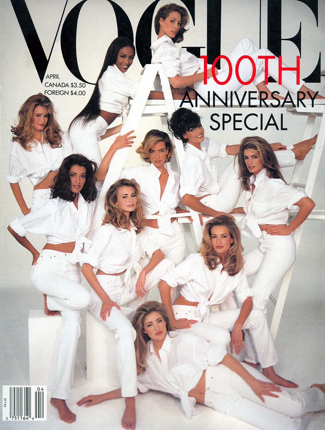 Naomi Campbell Vogue 100 Anniversary 1990