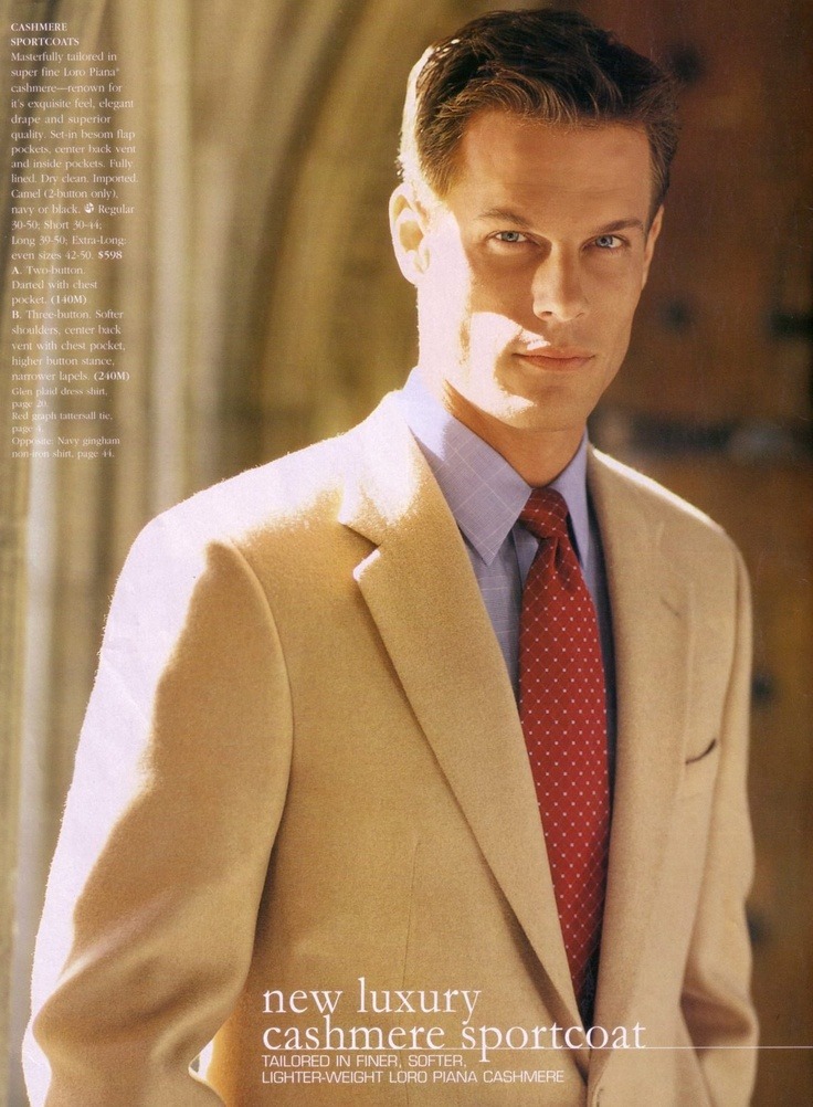 Brett Hollands by Matt Albiani for Brooks Brothers Fall 2002 Collection
