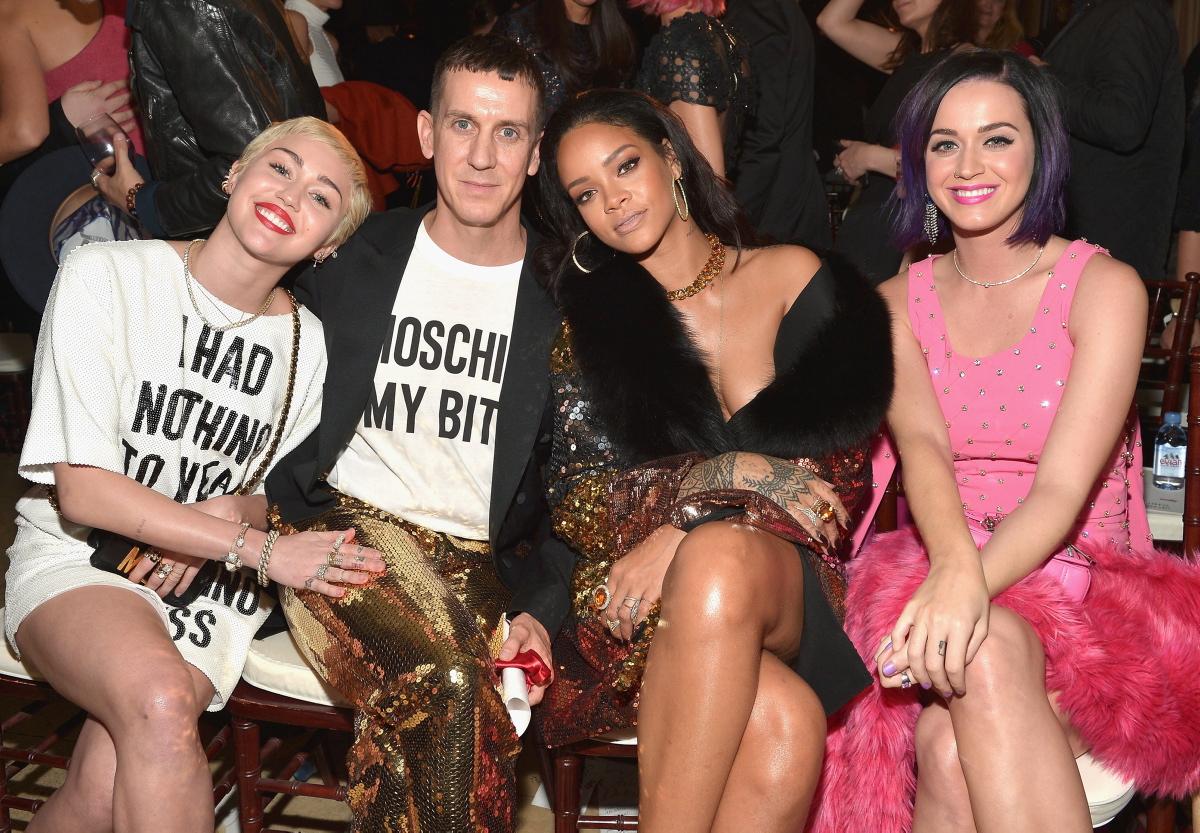 Jeremy Scott With Celebrities Wearing Moschino Collection